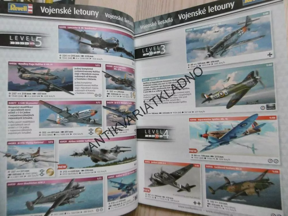 REVELL, MODEL KATALOG, CZ, SK, 2017, SPECIÁLNÍ EDICE