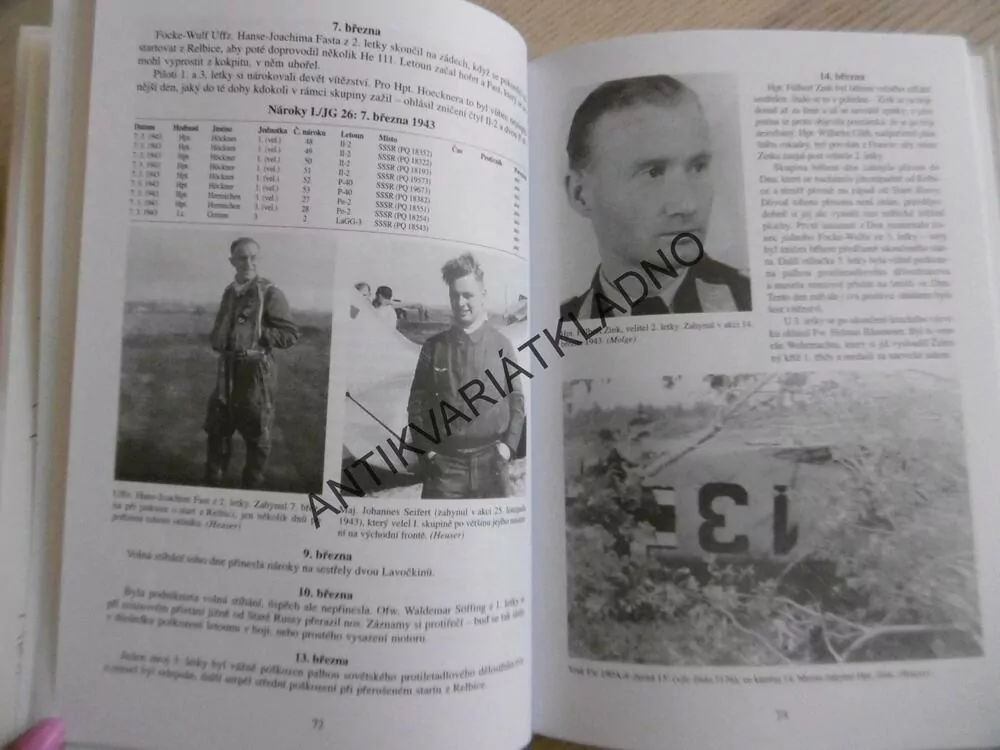 VÁLEČNÝ DENÍK JG 26, 1943-1944, DONALD CALDWELL, **an