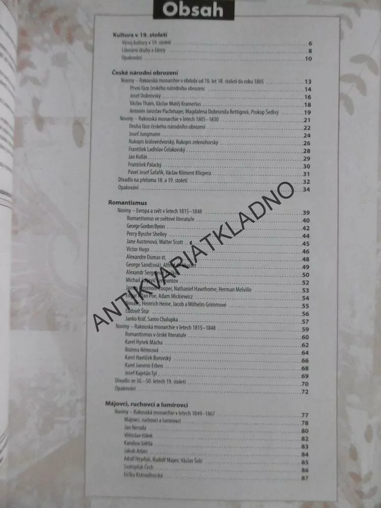 LITERATURA PRO 2. ROČNÍK STŘEDNÍCH ŠKOL, PRACOVNÍ SEŠIT, DIDAKTIS