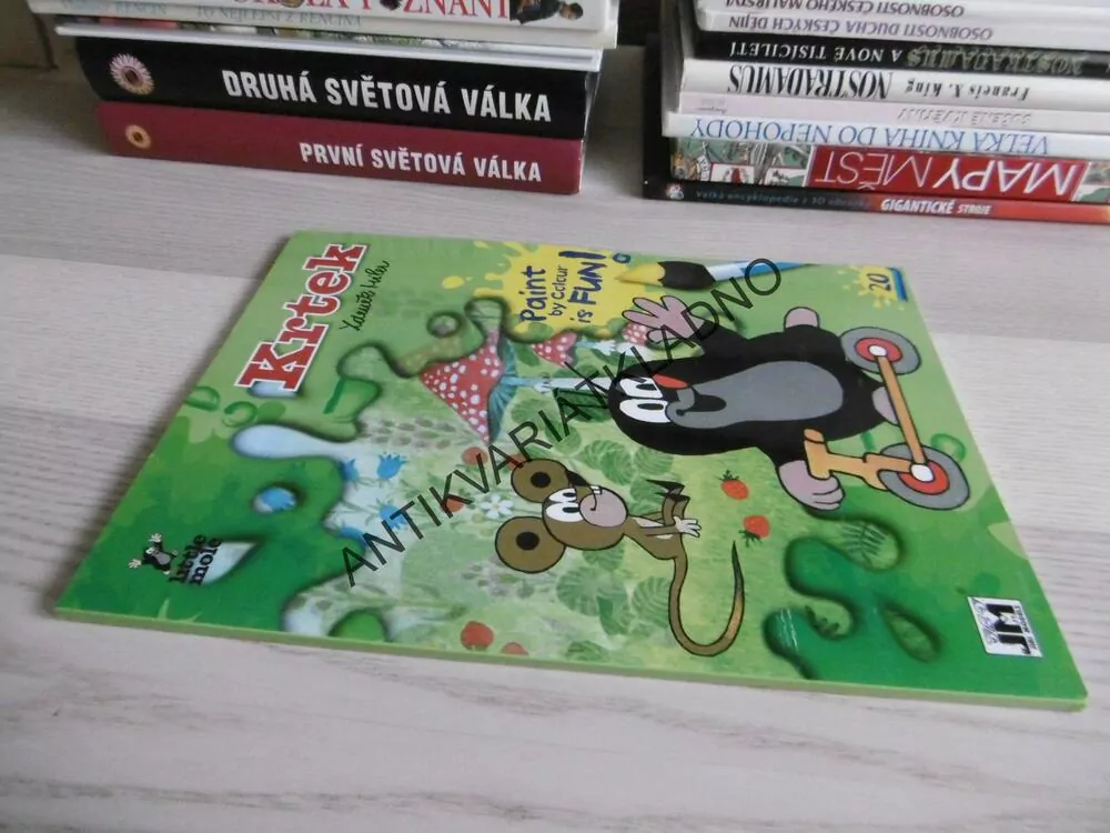 KRTEK, ZDENĚK MILER, OMALOVÁNKY NA VODOVÉ BARVY, **an