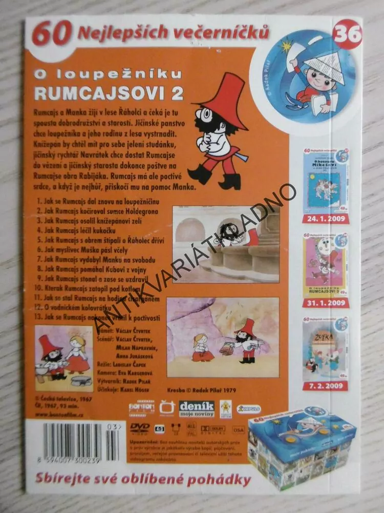 O LOUPEŽNÍKU RUMCAJSOVI 2, DVD FILM