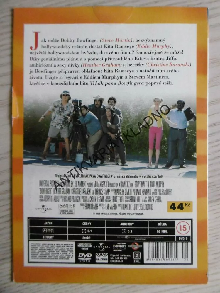 TRHÁK PANA BOWFINGERA, DVD FILM