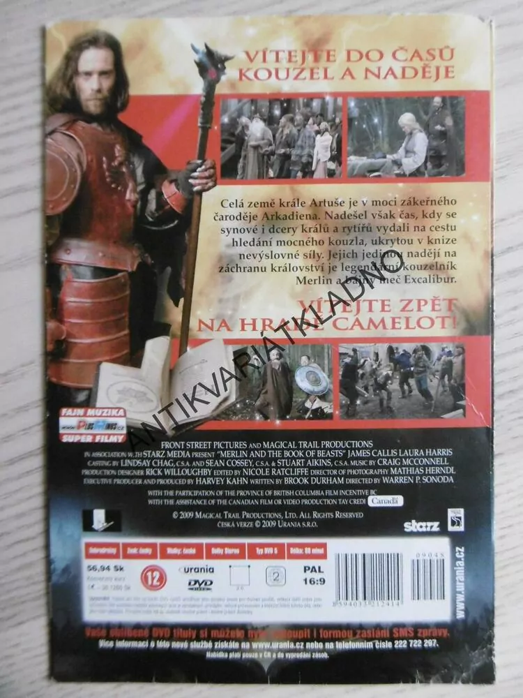 MERLIN A KNIHA KOUZEL, DVD FILM