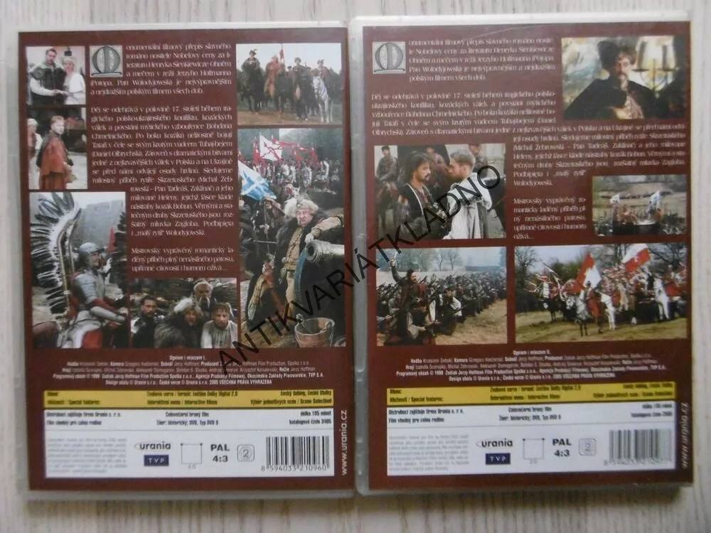OHNĚM A MEČEM, I. A II. DÍL, DVD FILM