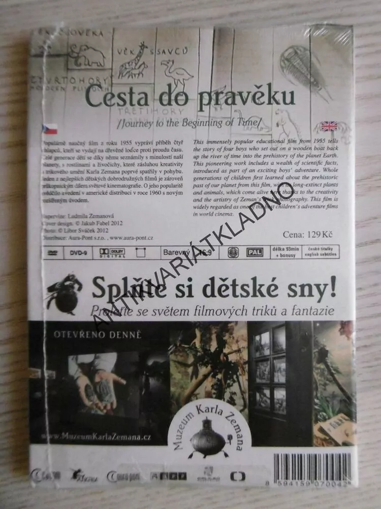 CESTA DO PRAVĚKU, DVD FILM