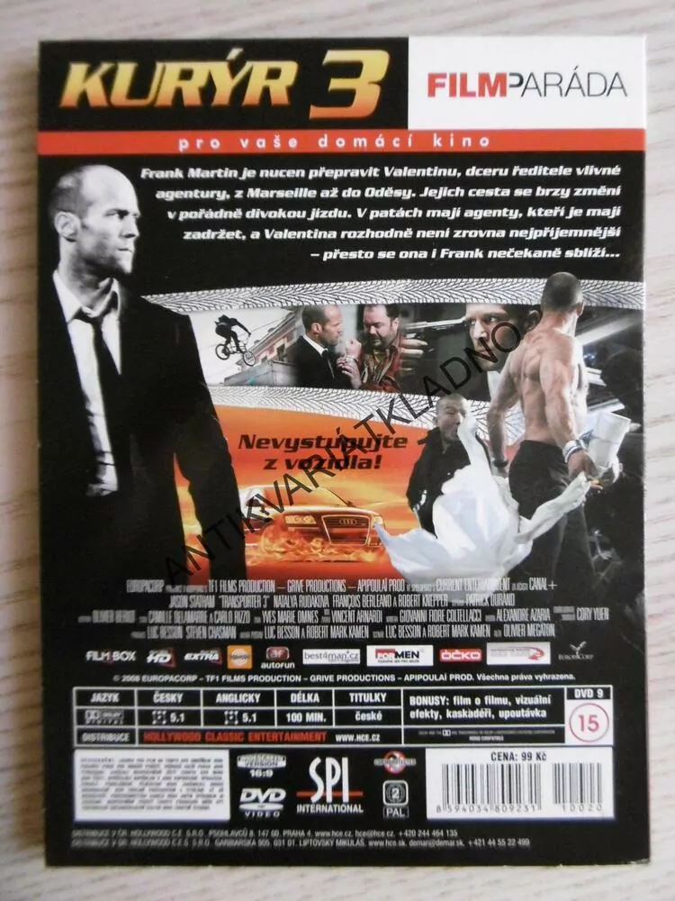 KURÝR 3, DVD FILM