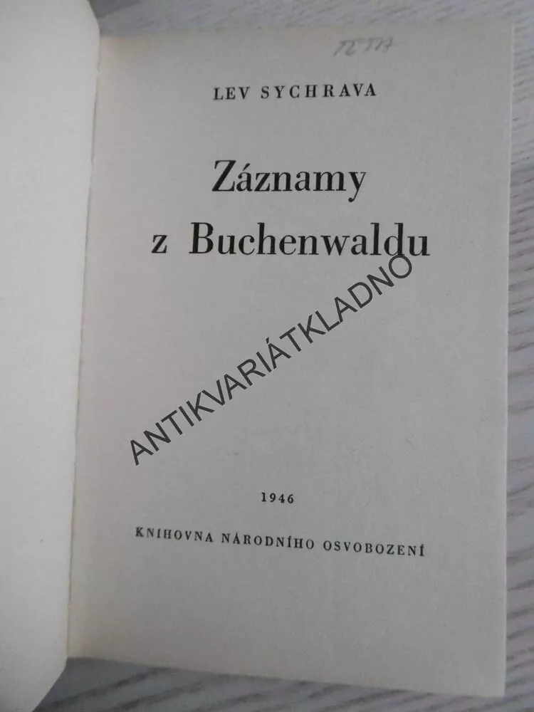 ZÁZNAMY Z BUCHENWALDU, LEV SYCHRAVA, **an