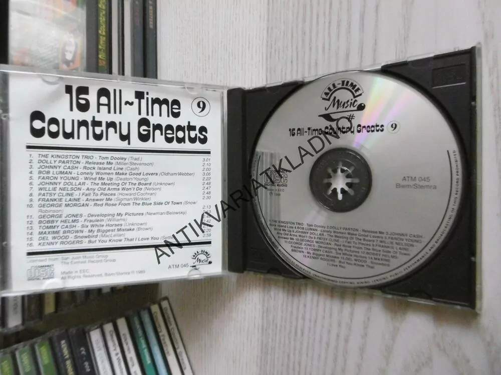16 ALL-TIME COUNTRY GREATS, 9., CD HUDBA