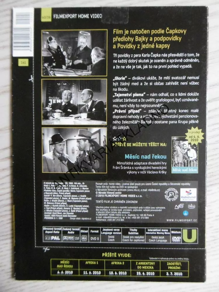 O VĚCECH NADPŘIROZENÝCH, DVD FILM ČR