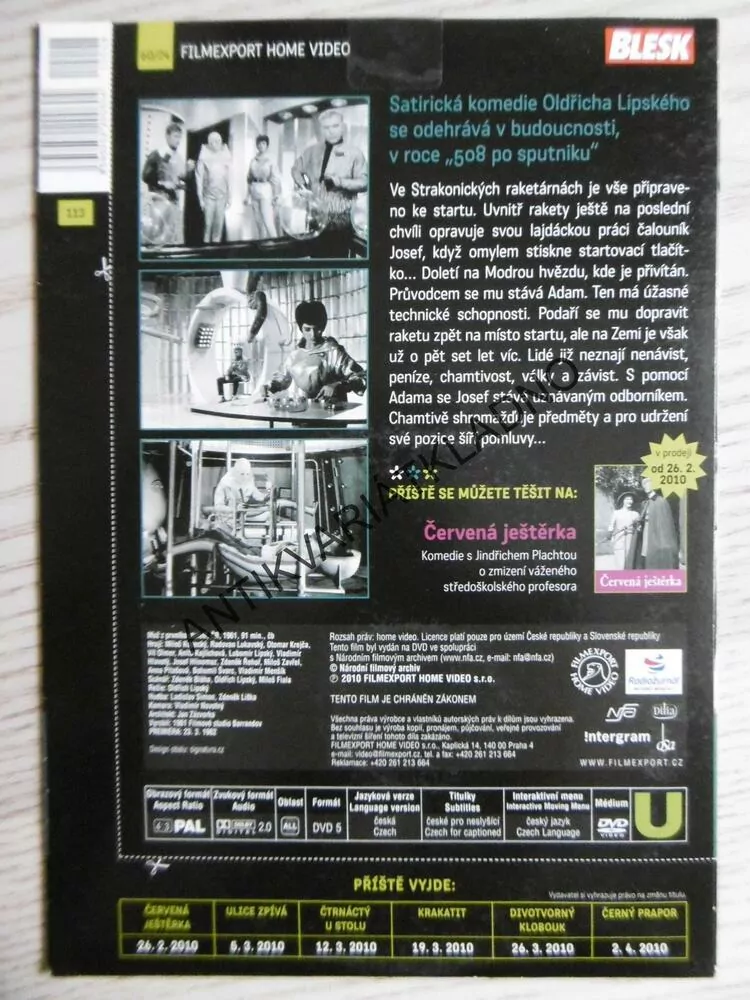 MUŽ Z PRVNÍHO STOLETÍ, DVD FILM ČR