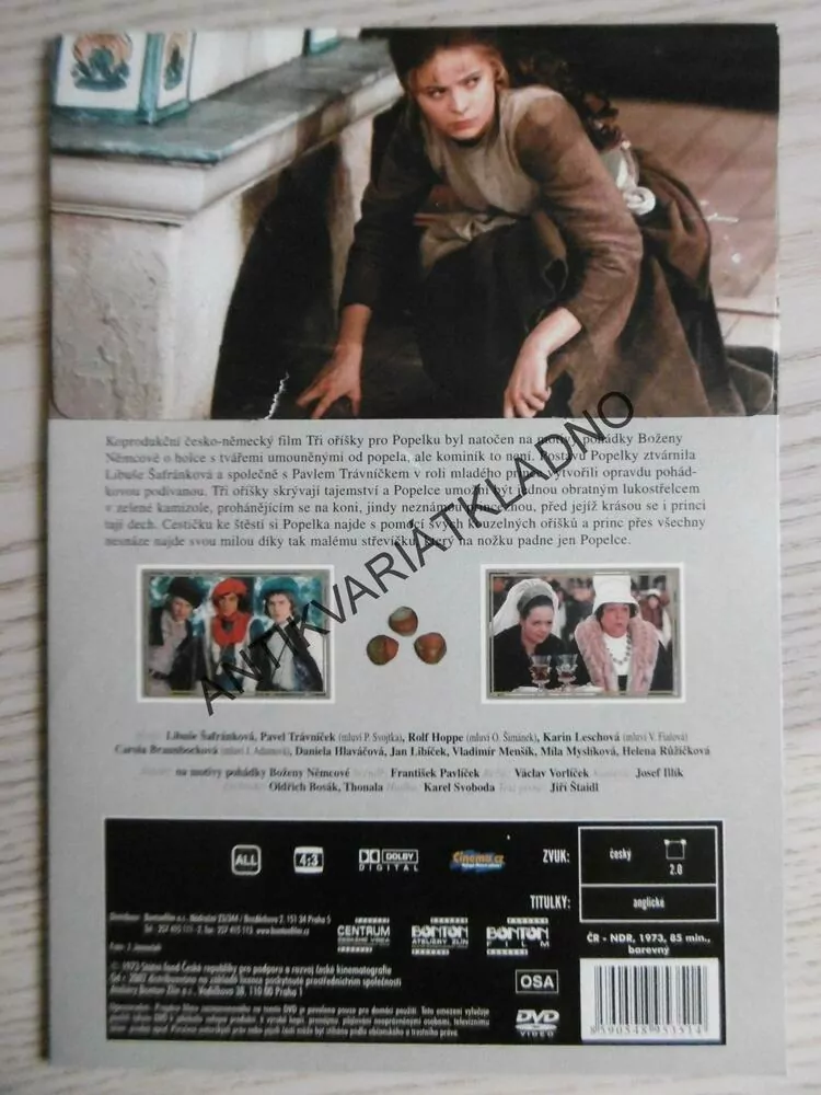 TŘI OŘÍSKY PRO POPELKU, DVD FILM ČR