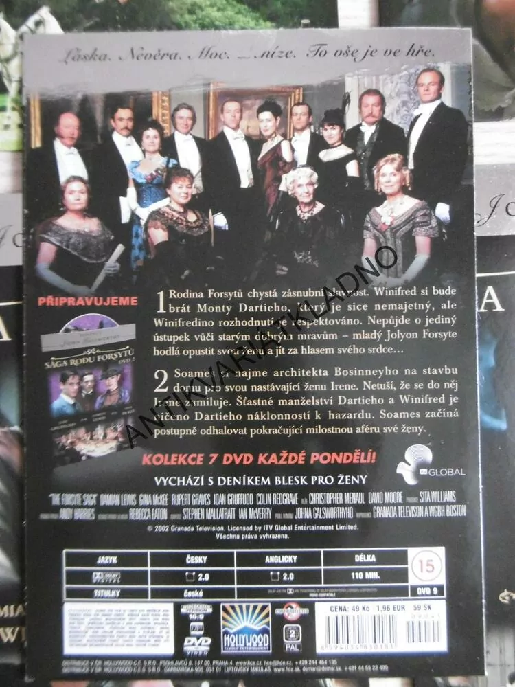 SÁGA RODU FORSYTHŮ 1 - 7, DVD FILM