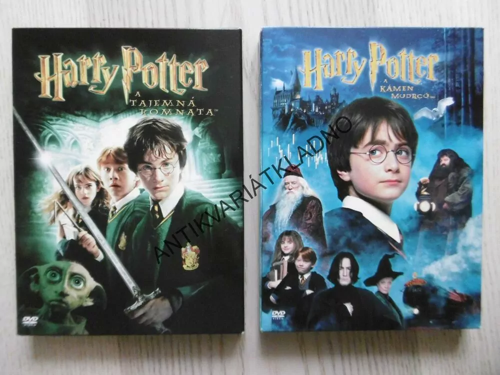 HARRY POTTER 2 DVD - KÁMEN MUDRCŮ, TAJEMNÁ KOMNATA, DVD FILM