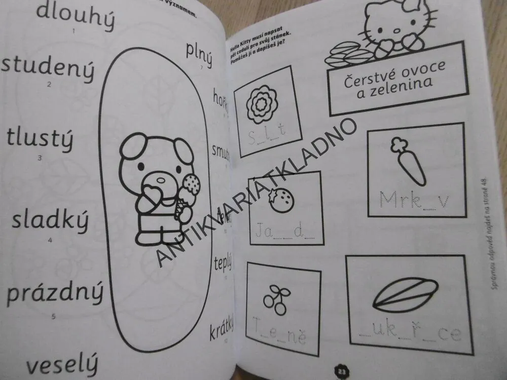 KNIHA HÁDANEK, HELLO KITTY, 48 STRAN
