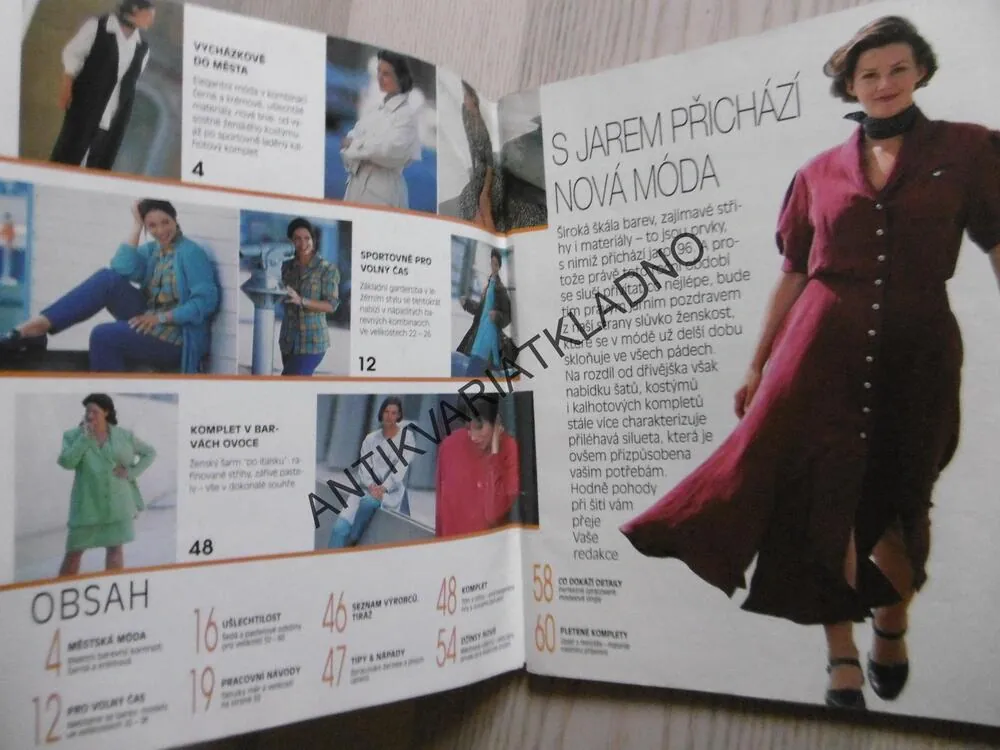 BURDA PLUS, MÓDA PRO PLNOŠTÍHLÉ, 1/96, RETRO, VČETNĚ STŘIHŮ