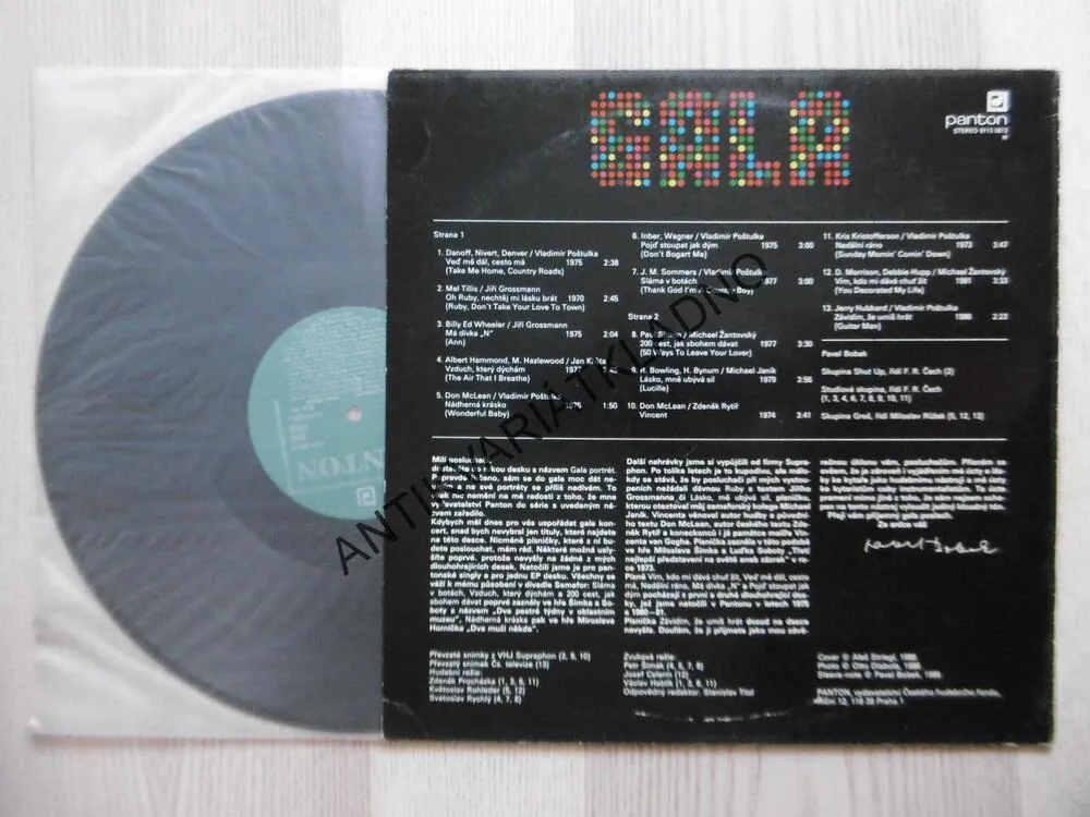 GALA PORTRÉT PAVEL BOBEK, 1970-86, LP
