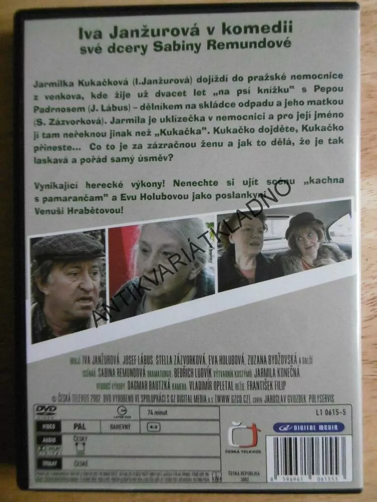 NA PSÍ KNÍŽKU, JANŽUROVÁ, LÁBUS, DVD FILM ČR