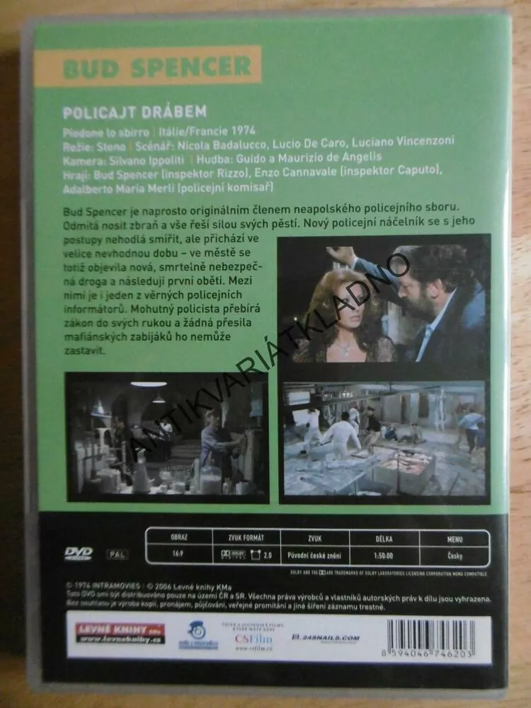 POLICAJT DRÁBEM, BUD SPENCER, DVD FILM IT