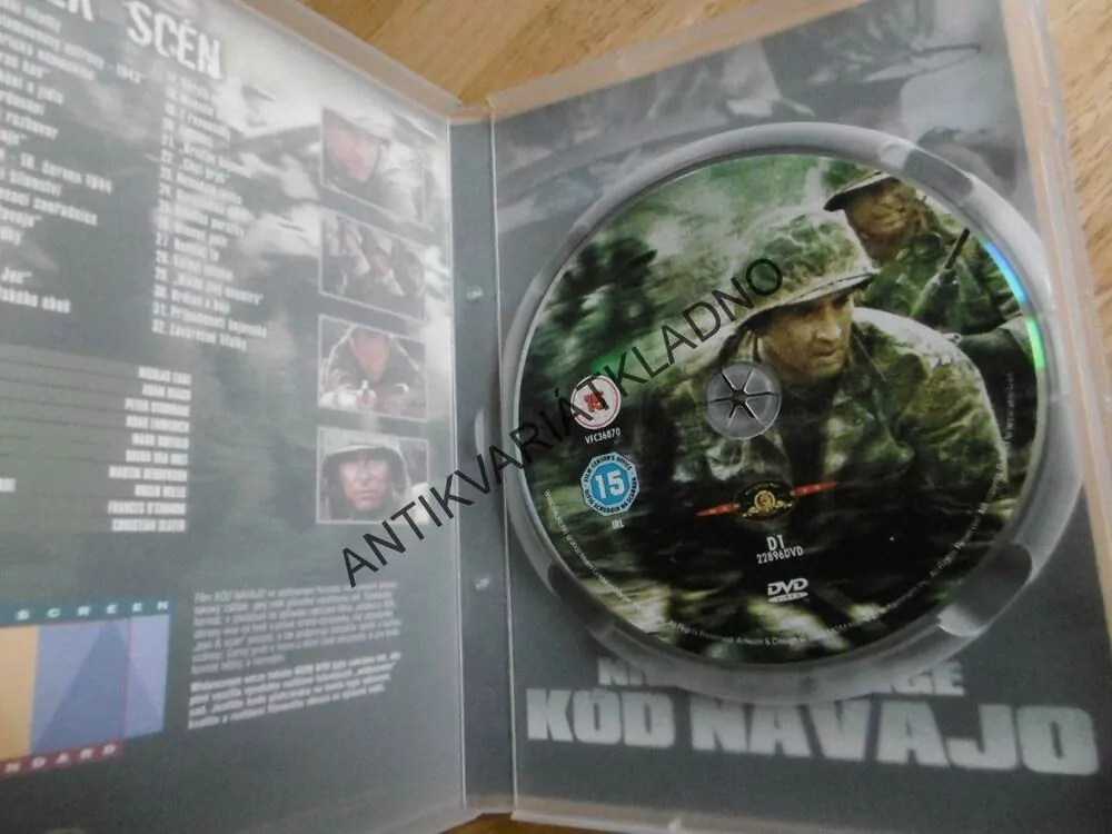 KÓD NAVAJO, NICOLAS CAGE, DVD FILM USA