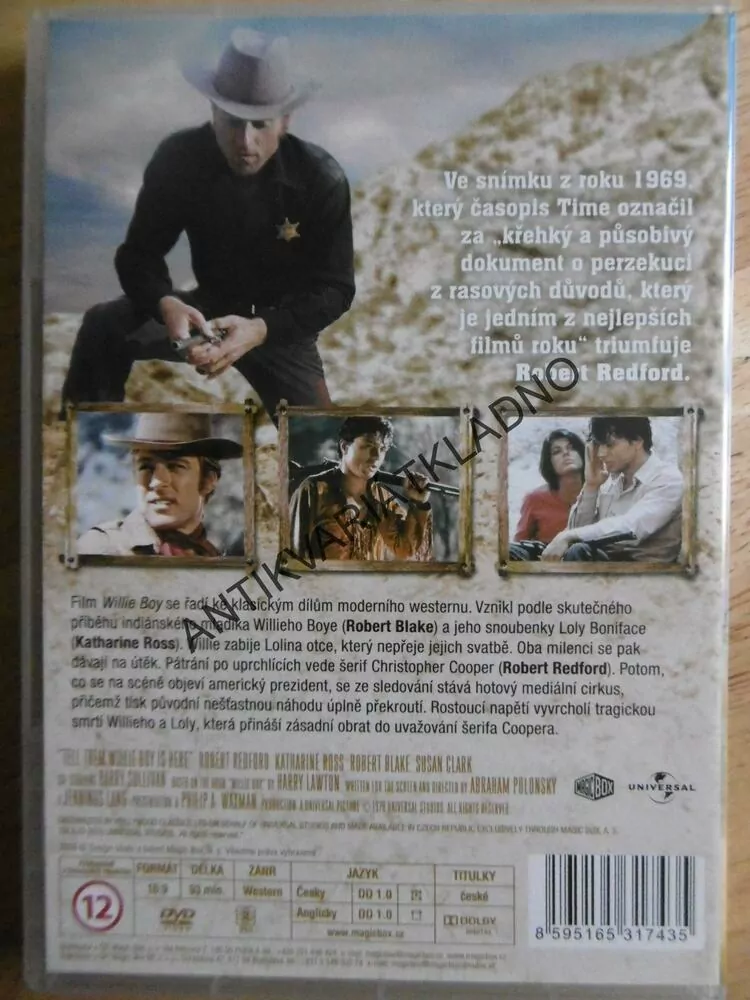 WILLIE BOY, ROBERT REDFORD, DVD FILM USA