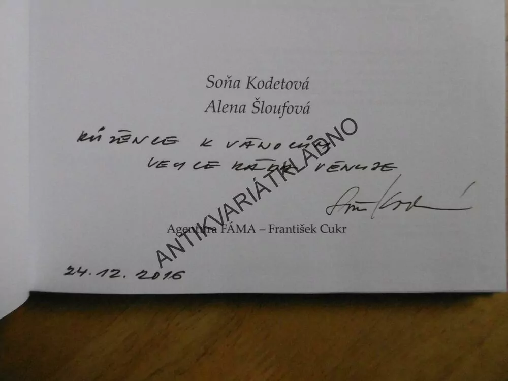 TY A JÁ NA MISKÁCH VAH, JIŘÍ KODET, HEREC, FILM , DIVADLO,AUTOGRAM-KODETOVÁ