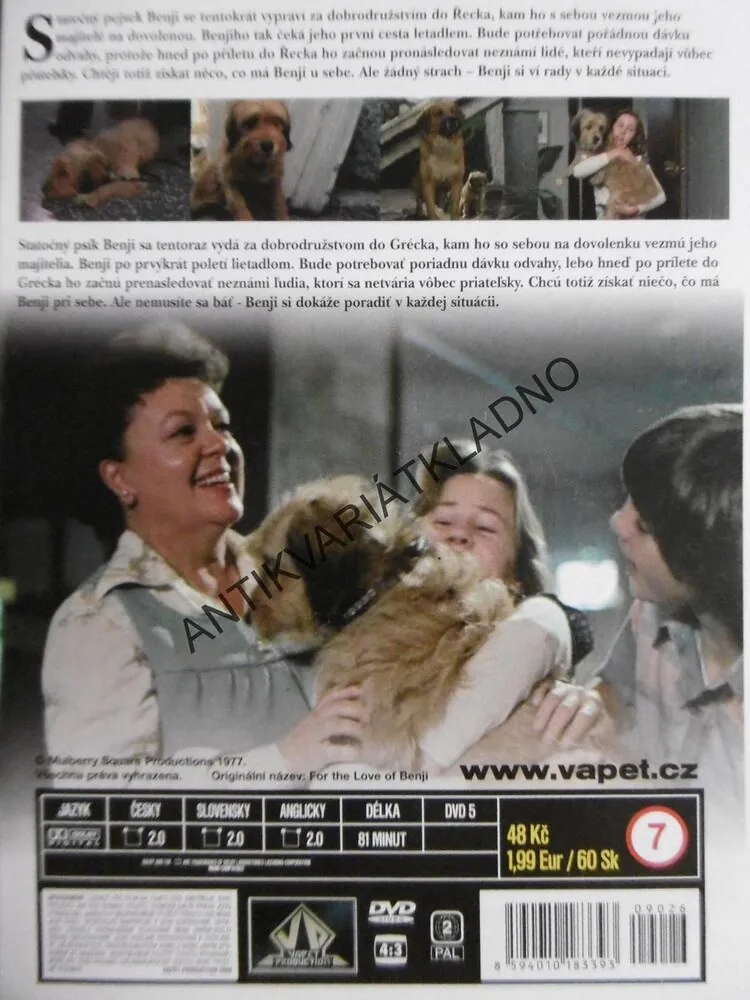 BENJI 2., DVD FILM