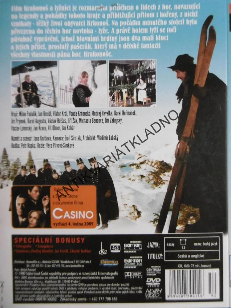 KRAKONOŠ A LYŽNÍCI, HEŘMÁNEK, DVD FILM