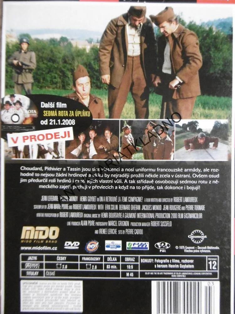 NÁVRAT SEDMÉ ROTY, LEFEBVRE, DVD FILM