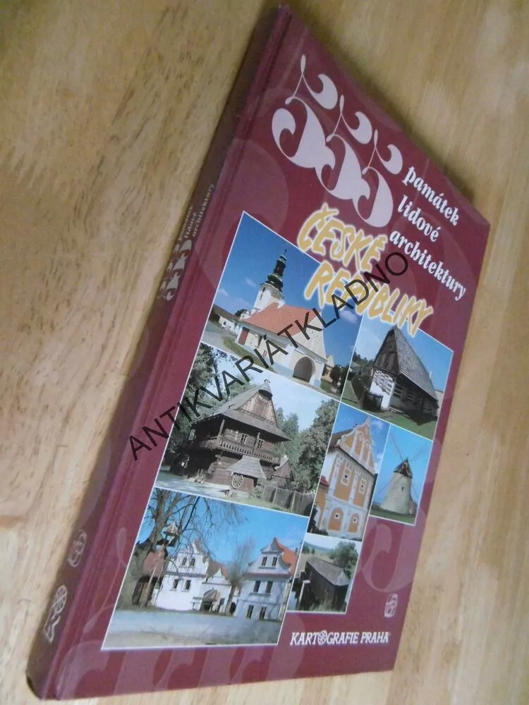 555 PAMÁTEK LIDOVÉ ARCHITEKTURA ČESKÉ REPUBLIKY, + MAPA, **an