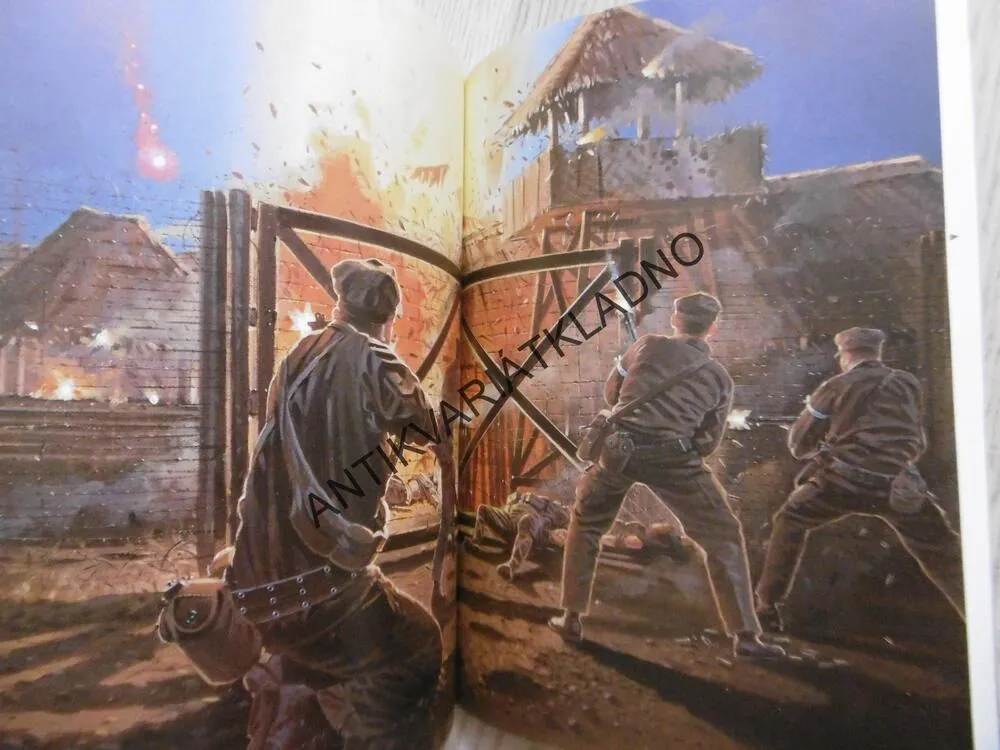 PŘEPAD ZAJATECKÉHO TÁBORA V CABANATUANU, FILIPÍNY 1945, GORDON L. ROTTMAN, **an