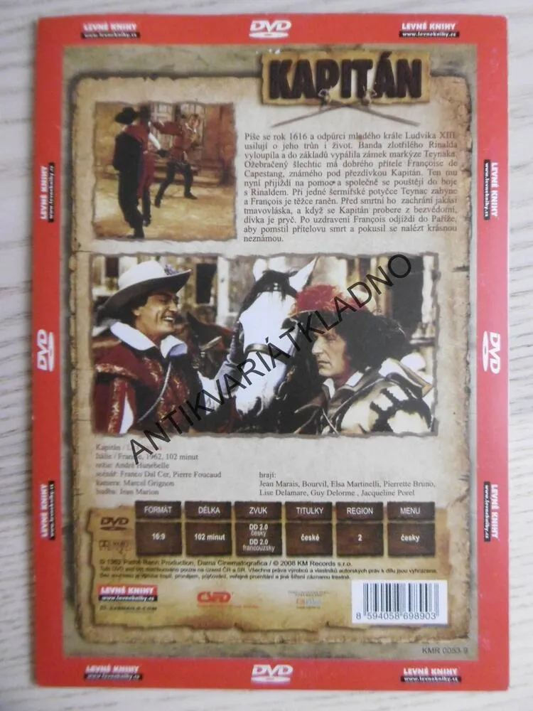 KAPITÁN, DVD FILM