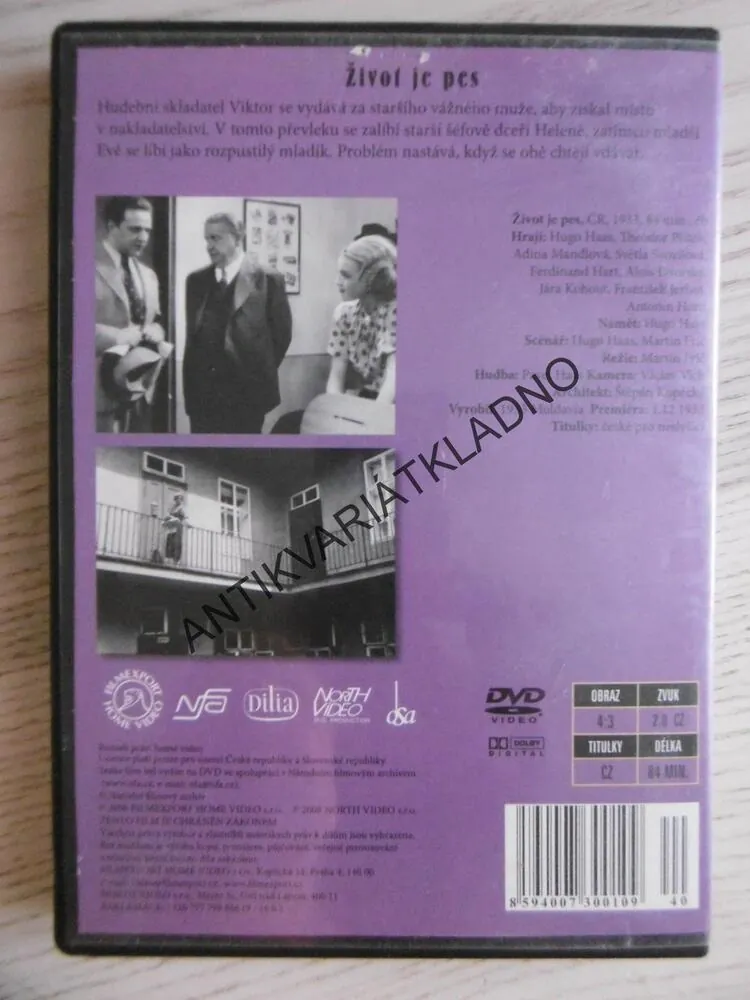ŽIVOT JE PES, DVD FILM ČR