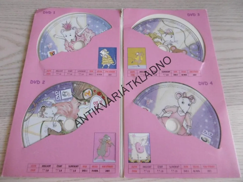 ANGELINA BALLERINA, 4 X DVD FILM
