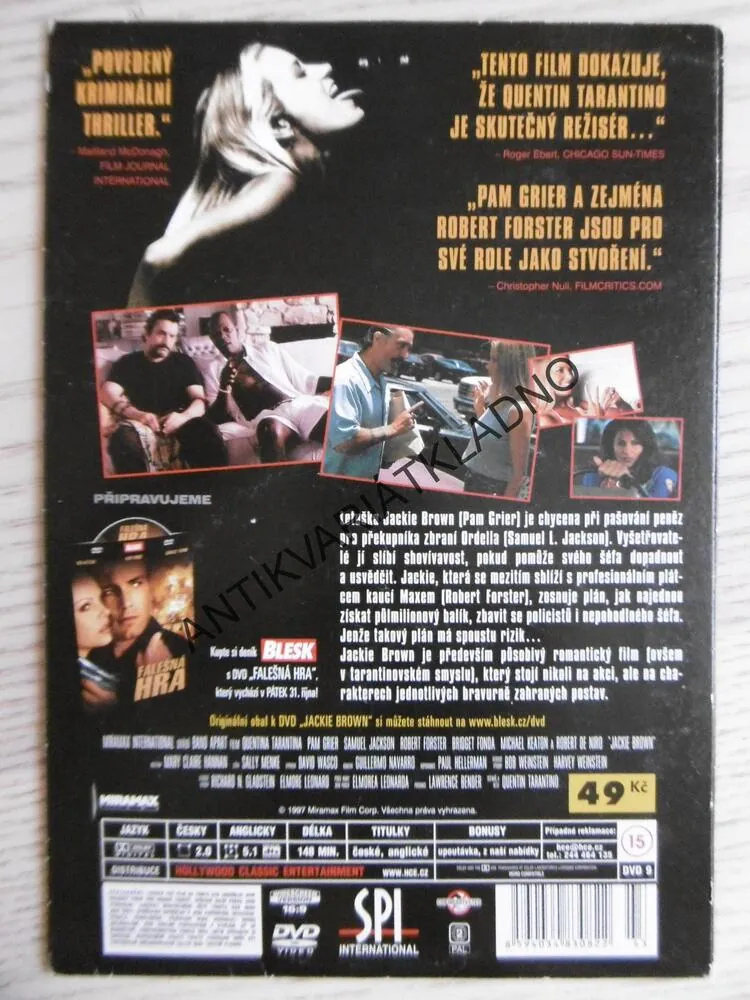 JACKIE BROWN, DVD FILM
