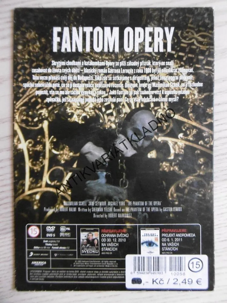 FANTOM OPERY, DVD FILM