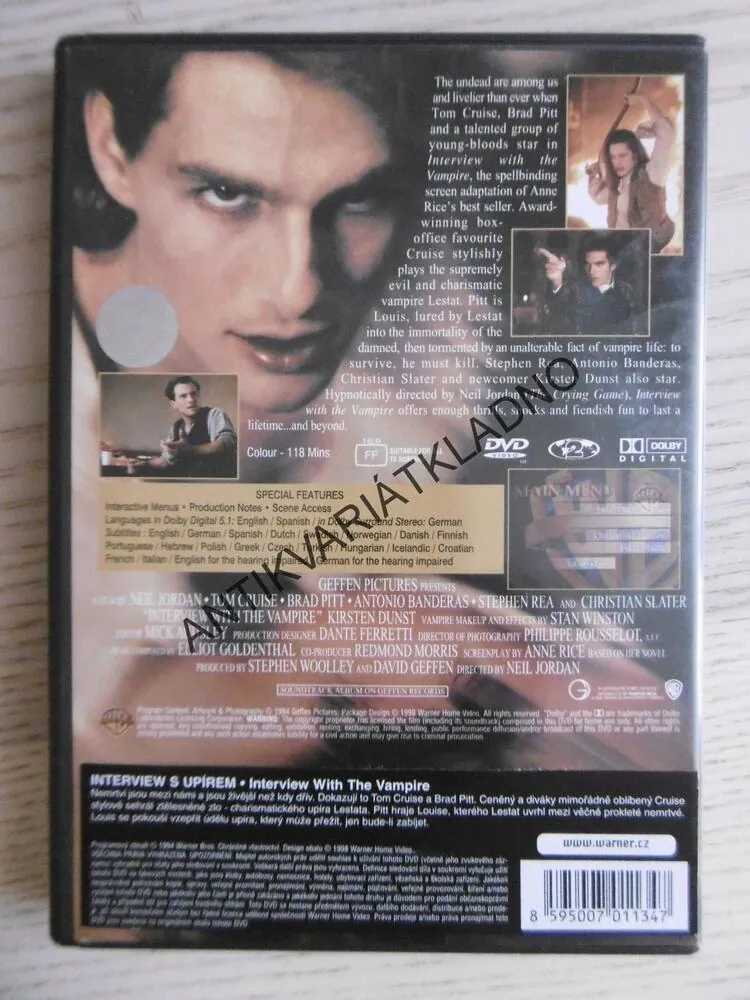 INTERVIEW WITH THE VAMPIRE, DVD FILM