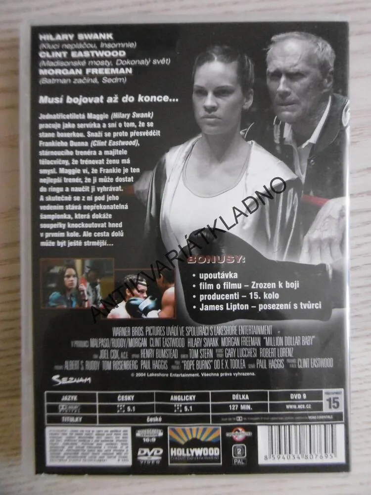 MILLION DOLLAR BABY, DVD FILM