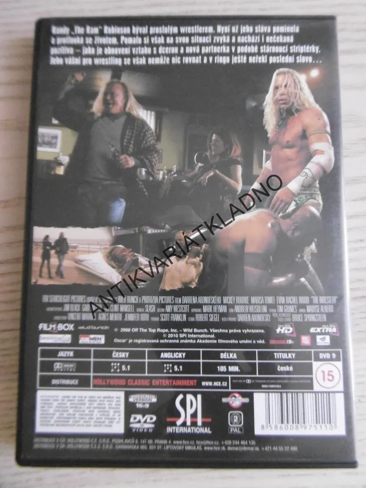 WRESTLER, MICKEY ROURKE, DVD FILM