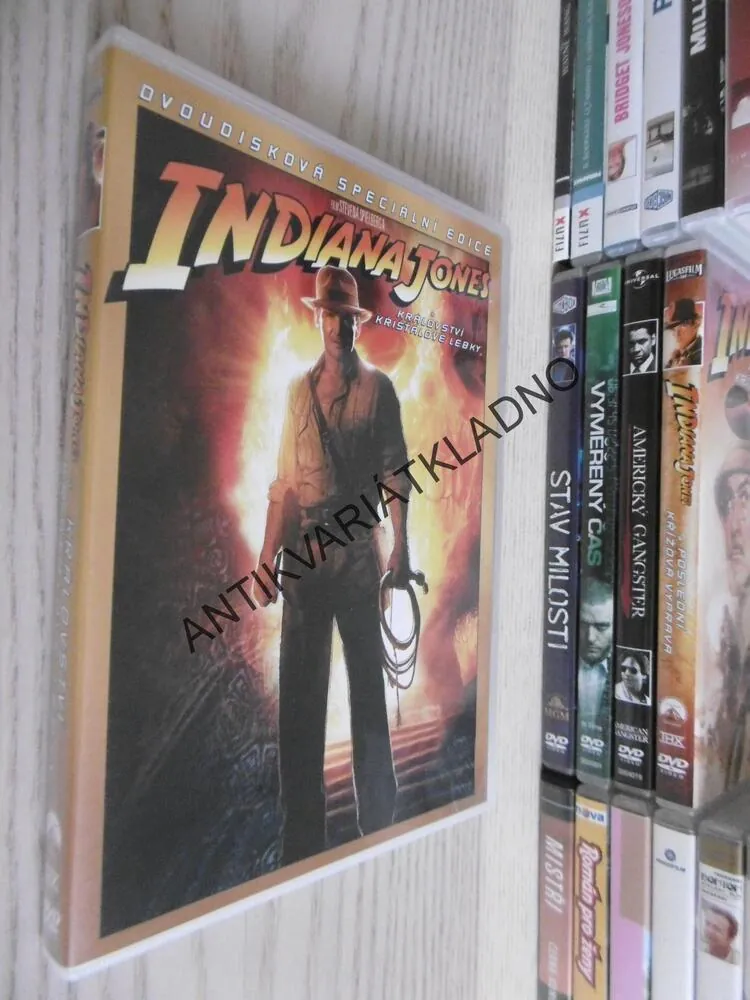 INDIANA JONES A KRÁLOVSTVÍ KŘIŠŤÁLOVÉ LEBKY, 2X DVD FILM