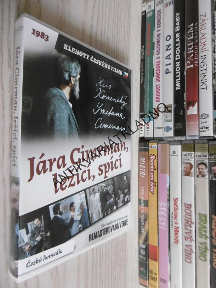 JÁRA CIMRMAN, LEŽÍCÍ, SPÍCÍ, DVD FILM