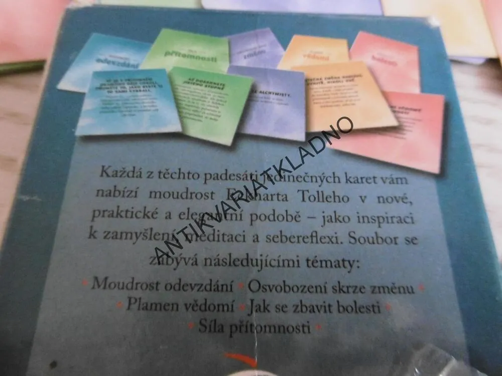 MOC PŘÍTOMNÉHO OKAMŽIKU, ECKHART TOLLE, INSPIRAČNÍ KARTY