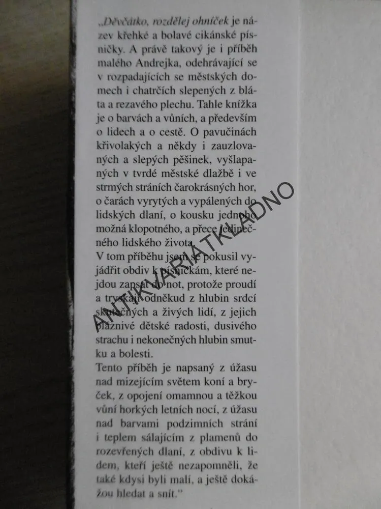 DĚVČÁTKO, ROZDĚLEJ OHNÍČEK, MARTIN ŠMAUS, **an
