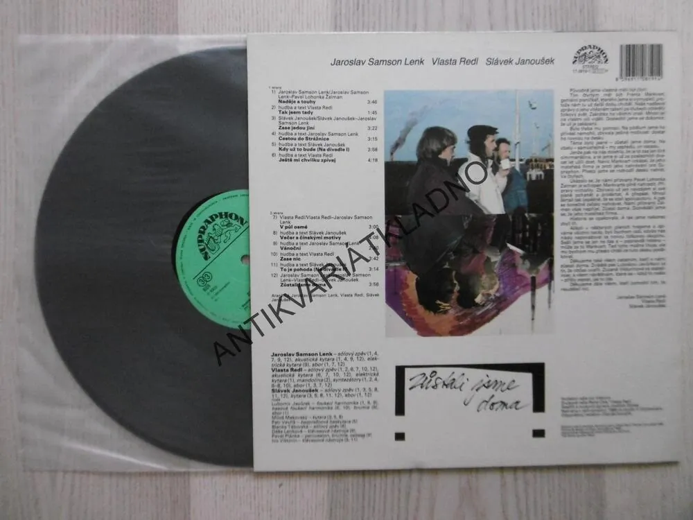 ZŮSTALI JSME DOMA, JAROSLAV SAMSON LENK, SLÁVEK JANOUŠEK,, LP