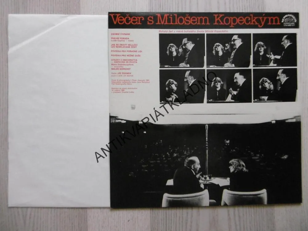 VEČER S MILOŠEM KOPECKÝM, MILOŠ KOPECKÝ, LP