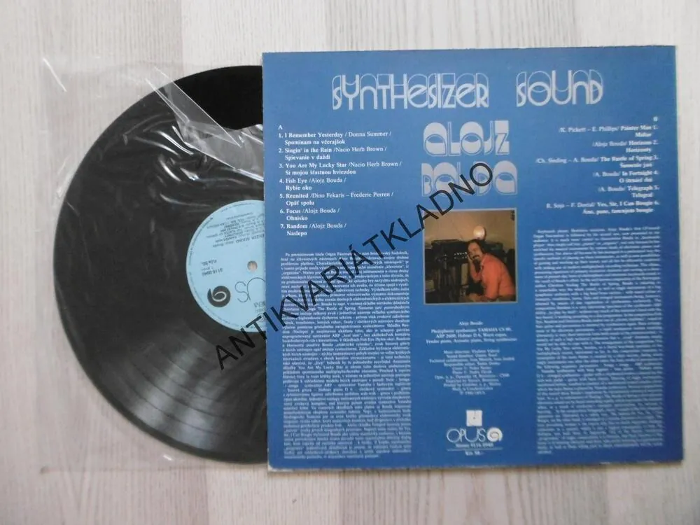 ALOJZ BOUDA, SYNTHESITER SOUND,  LP
