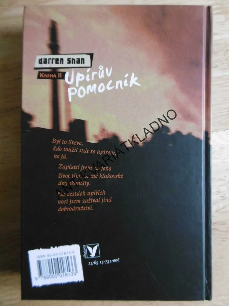 UPÍRŮV POMOCNÍK, DARREN SHAN, KNIHA 2.