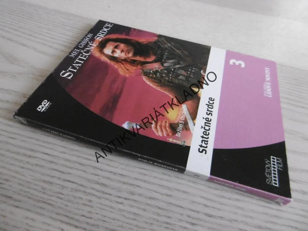 STATEČNÉ SRDCE, MEL GIBSON, DVD FILM