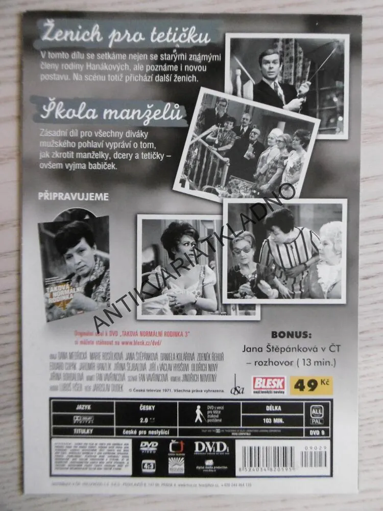TAKOVÁ NORMÁLNÍ RODINKA 3., DVD FILM ČR