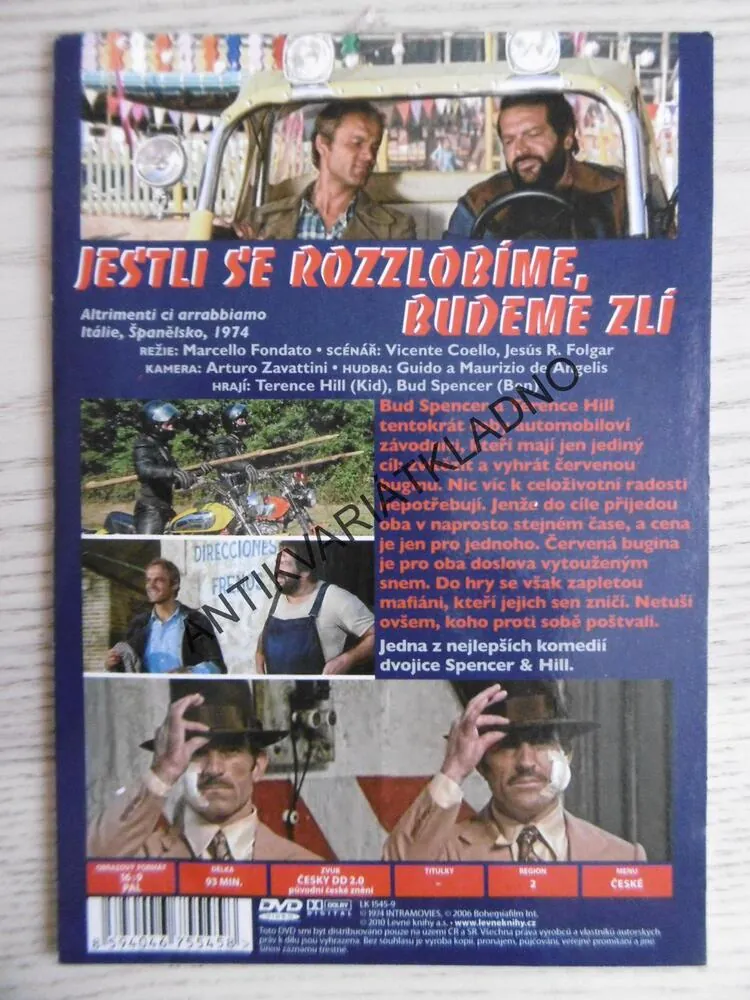 JESTLI SE ROZLOBÍME, BUDEME ZLÍ, DVD FILM