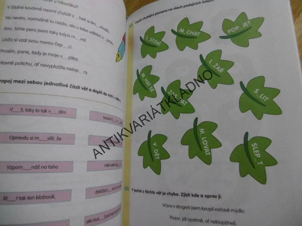 ČEŠTINA PRO 3.TŘÍDA, DOMÁCÍ PRACOVNÍ SEŠIT, BEČKOVÁ,